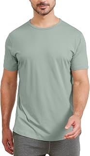 netdraw Men's Ultra-Soft Bamboo Viscose Curved Hem T-Shirt