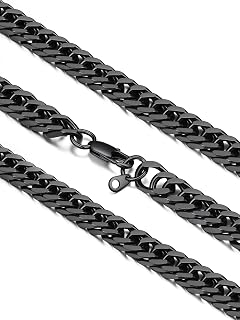 ChainsHouse 3/5/7/10/13mm Chaîne Cubaine en Acier Inoxydable, Cadeau Homme