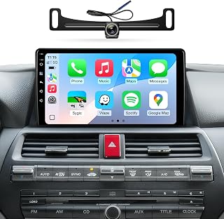 Car Radio Stereo for Honda Accord 2008-2012, Wireless CarPlay Android Auto | 10.2-inch IPS HD touchscreen, 5G WiFi GPS navigation, phone link, Bluetooth FM AM SWC, 1080P backup camera, plug-and-play