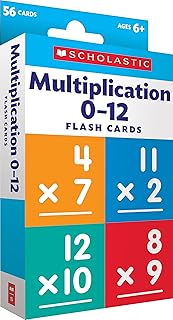 Scholastic Flash Cards: Multiplication 0 - 12