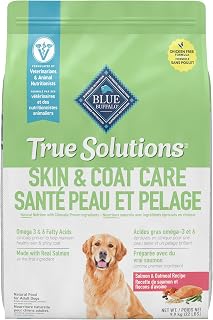Blue Buffalo True Solutions Natural Adult Dry Dog Food, Skin and Coat Care, Salmon 9.9kg Bag
