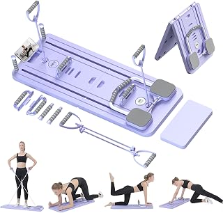 IMFit 12-in1 Pilates Reformer Machine Exercise Equipment for Home | Pilates Board Workout Equipment with Abdominal Core Trainer & Full Body Workout | Men/Women Multifunctional Pilates Equipment