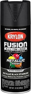 Krylon Fusion All-In-One, Metallic, Black Stainless Steel, 12 oz