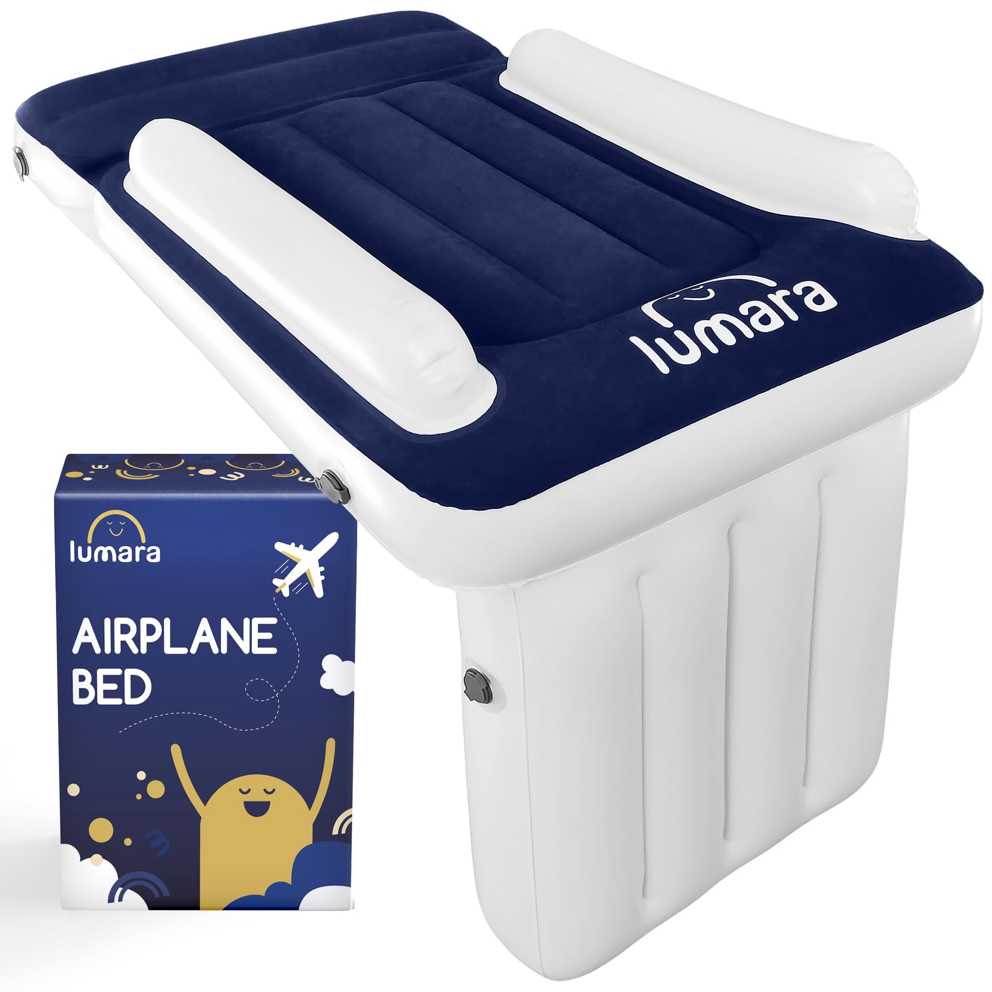 LUMARA Toddler Airplane Bed - Inflatable Airplane Bed for Toddlers, Plane Baby S
