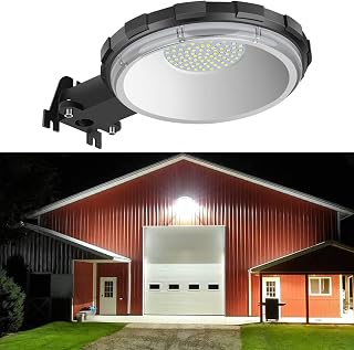 Karjoefar 100W Dusk to Dawn Outdoor Lighting with 10000LM 5000K Daylight | LED Barn Light with IP65 Waterproof, Security Yard Outdoor Lights for Yard, Street, Warehouse, Garage Use