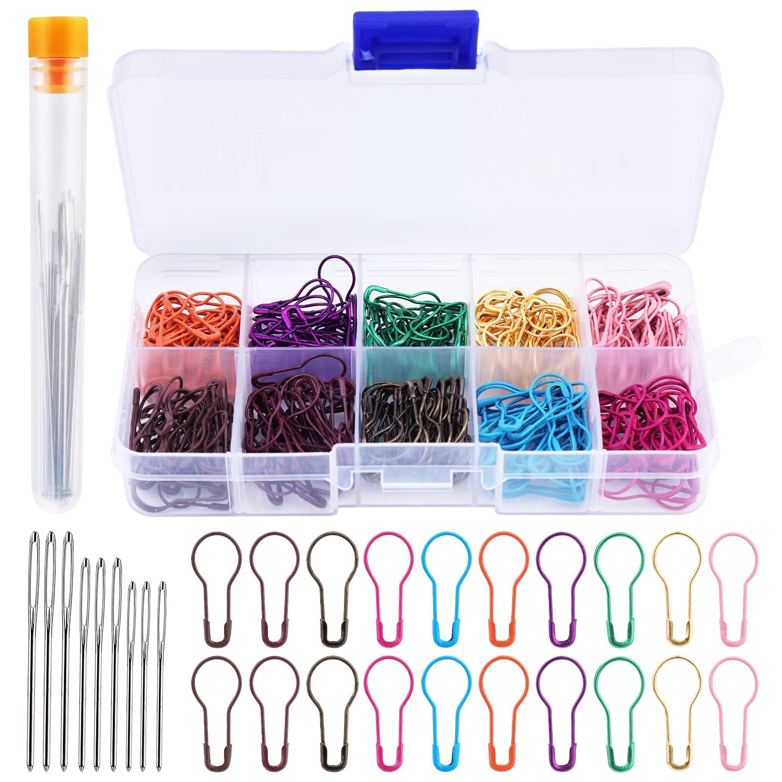 Kollase Crochet Markers, 300pcs Metal Stitch Markers for Knitting & Crocheting, 