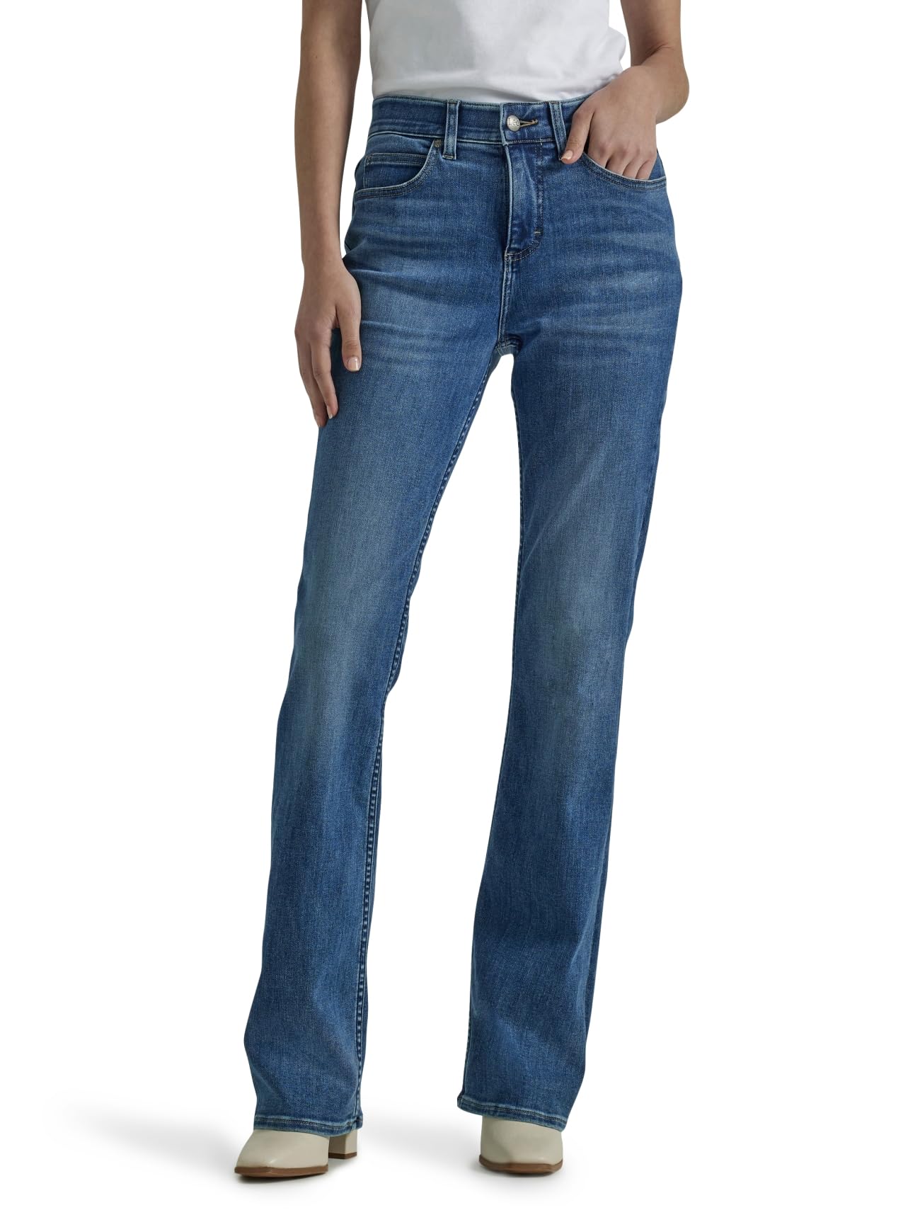Lee Women's Petite Ultra Lux Comfort with Flex Motion Bootcut Jean