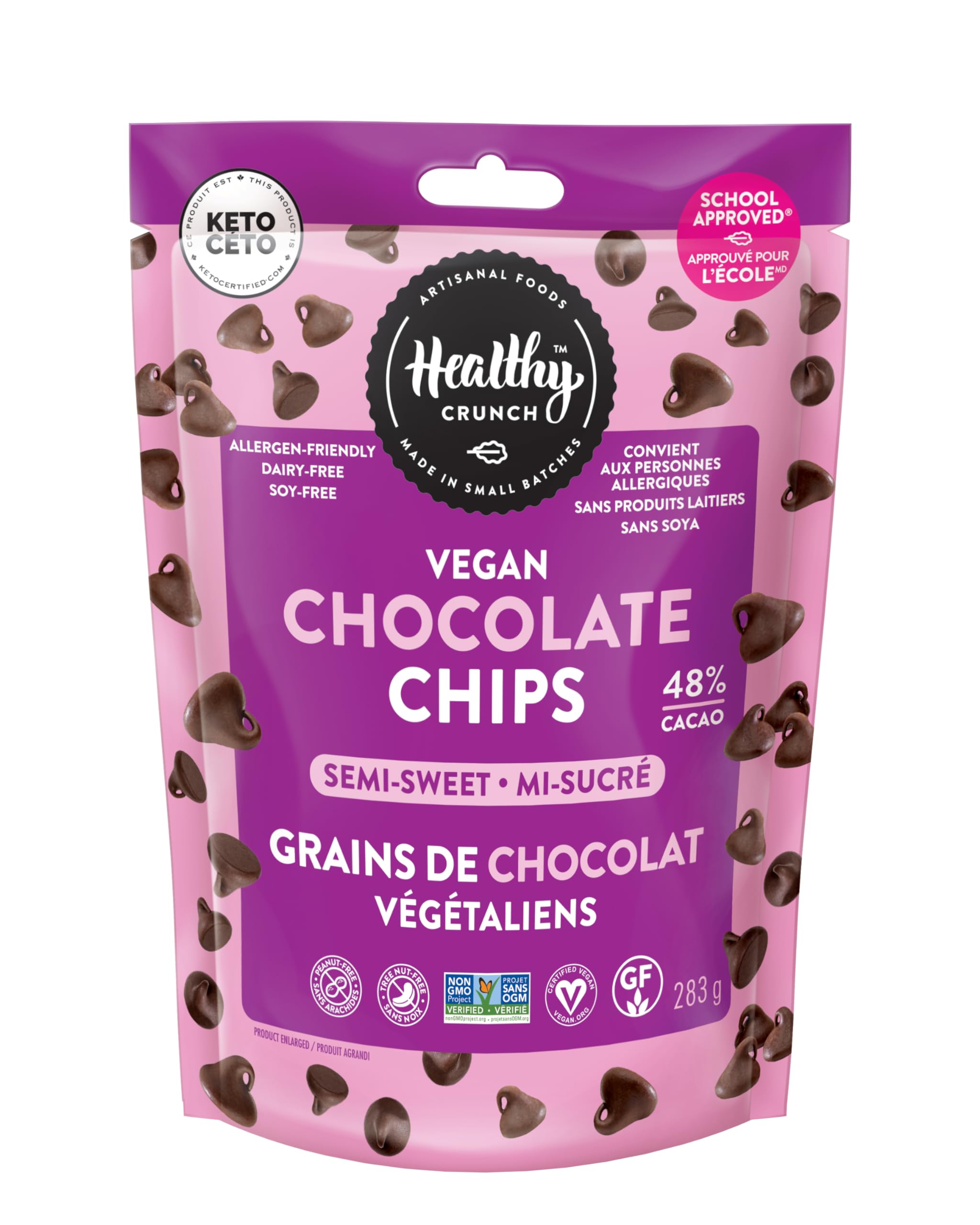 Healthy Crunch Semi-Sweet Chocolate Chips (283g)