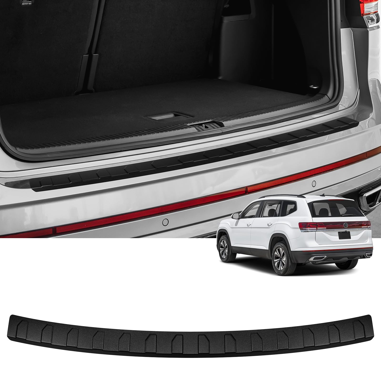 Hugeek Rear Bumper Protector for Volkswagan VW 2018-2024 2025 2026 Atlas Car Acc