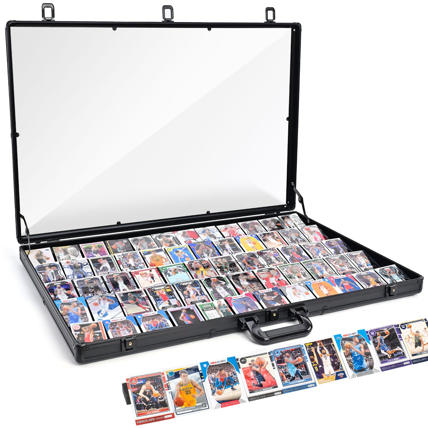 CoJewe Trade Show Display Case – Large Aluminum Locking Tabletop Showcase | 34"x