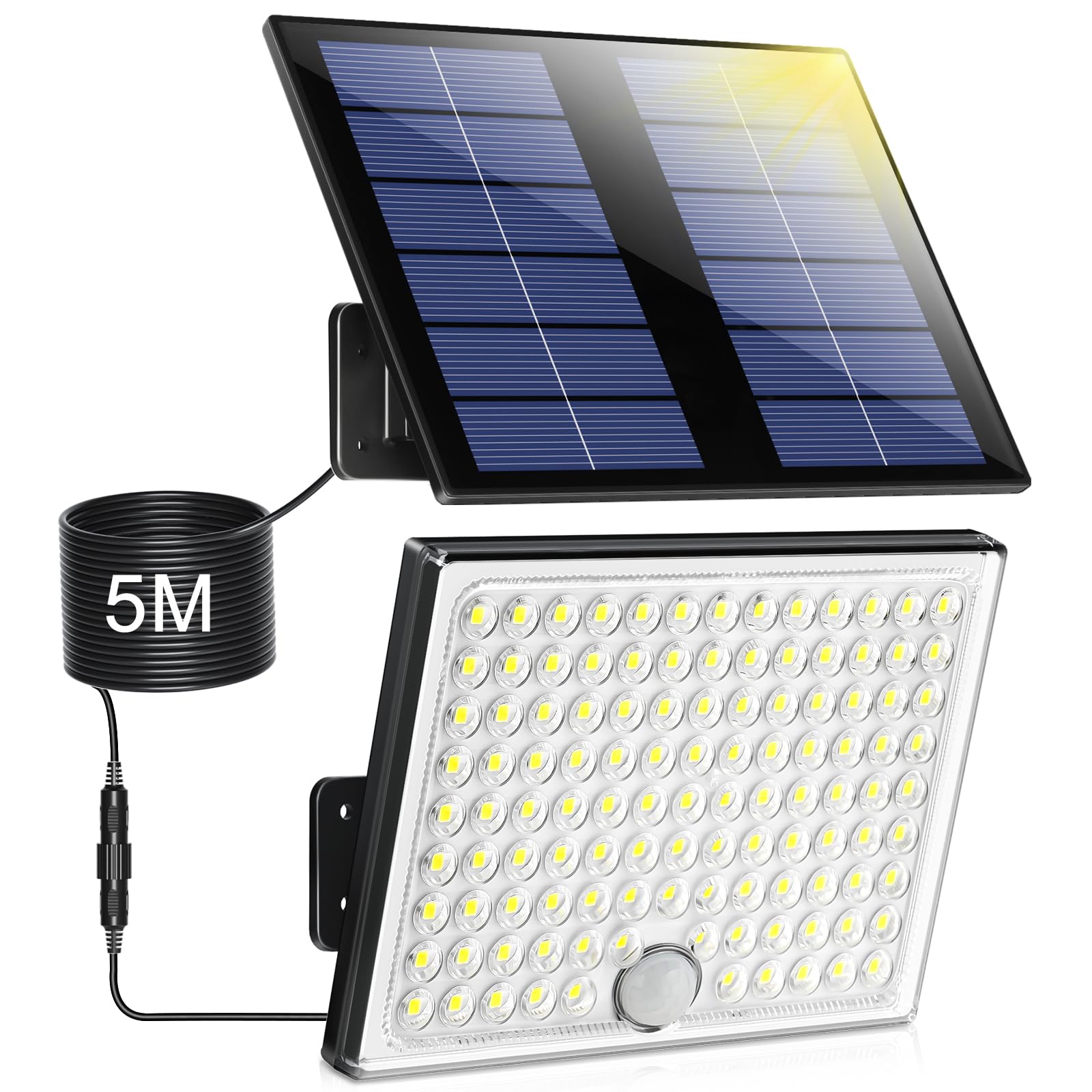 Outdoor Solar Lamp, Outdoor LED Spotlight with Motion Sensor, Solar LED Outdoor 