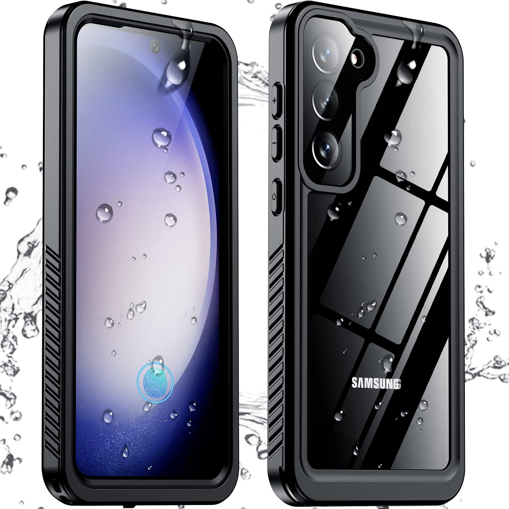 Temdan for Samsung Galaxy S23 Case,Waterproof Built-in Lens & Screen Protector[F