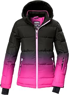 killtec Ksw 330 Grls Ski Qltd Jckt Ski Jacket/Padded Ski Jacket with Hood and Snow Protection Girls