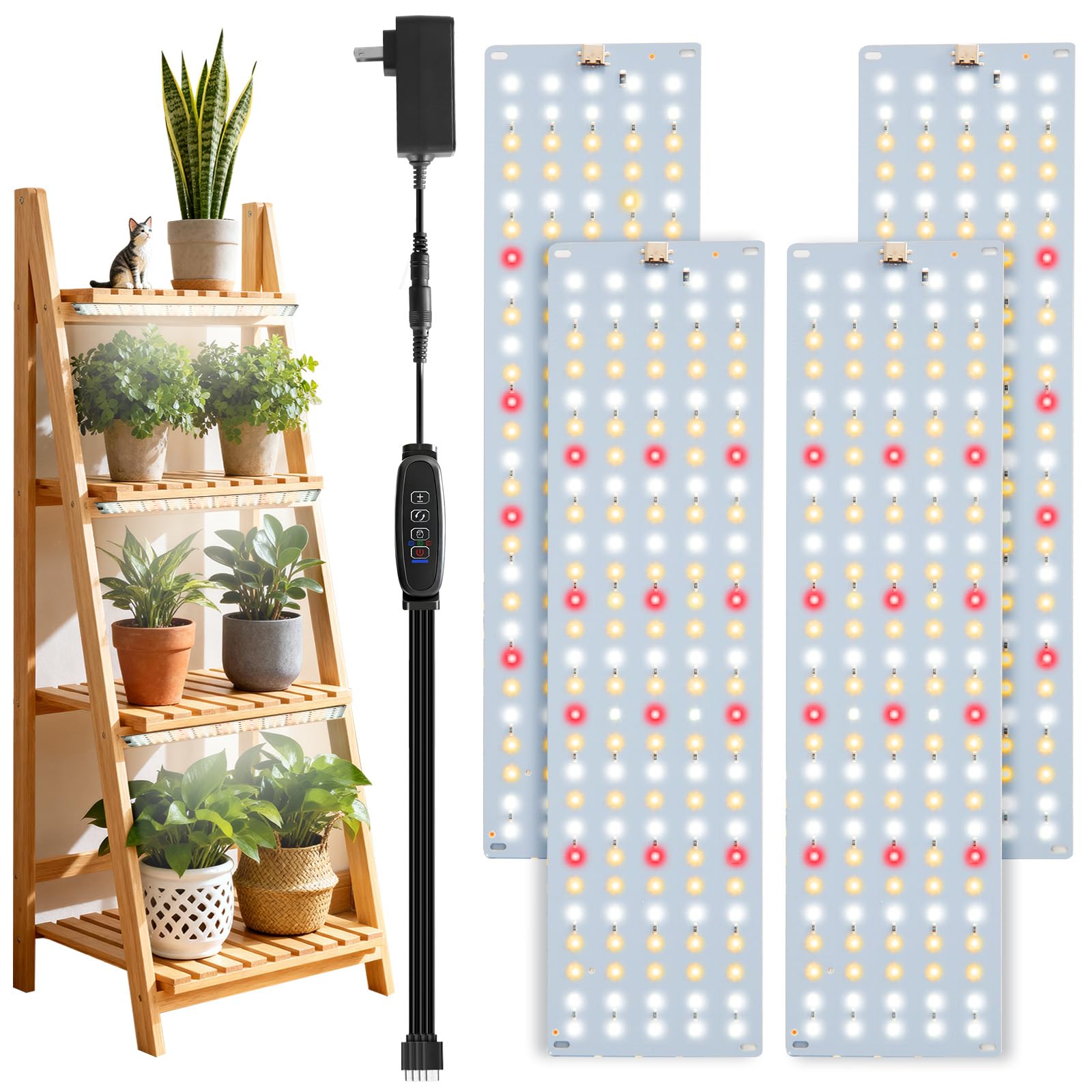 Grow Lights for Indoor Plants, 540 LEDs Full Spectrum, PlantaPulse | Ultra-Thin 