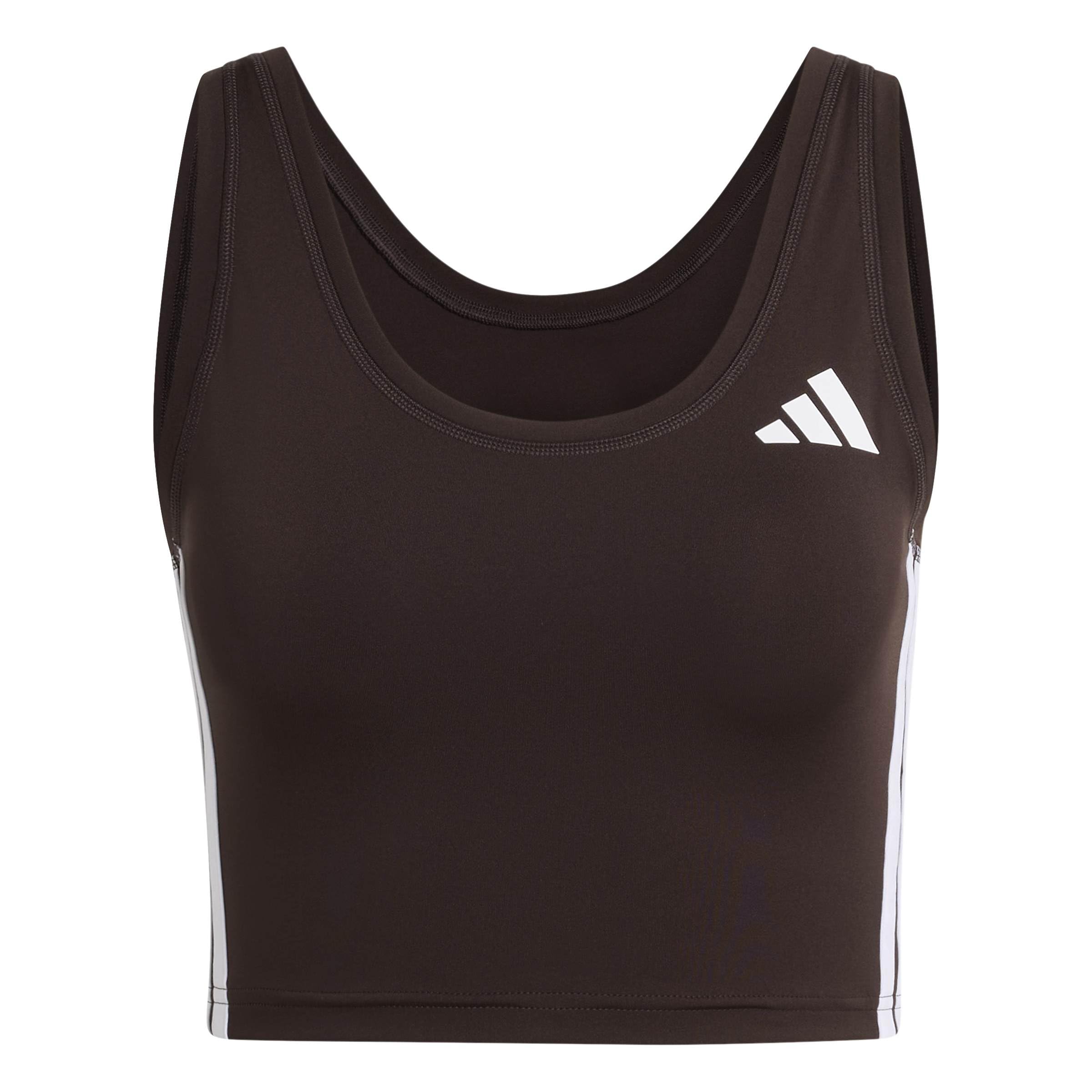 Adidas Women's Train Essentials 3-Stripes Cropped Tank Top (Pack of 1)