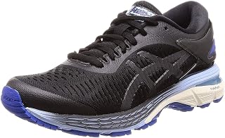 ASICS Gel-Kayano 25, Women's Running Shoes, Black Black Asics Blue 001