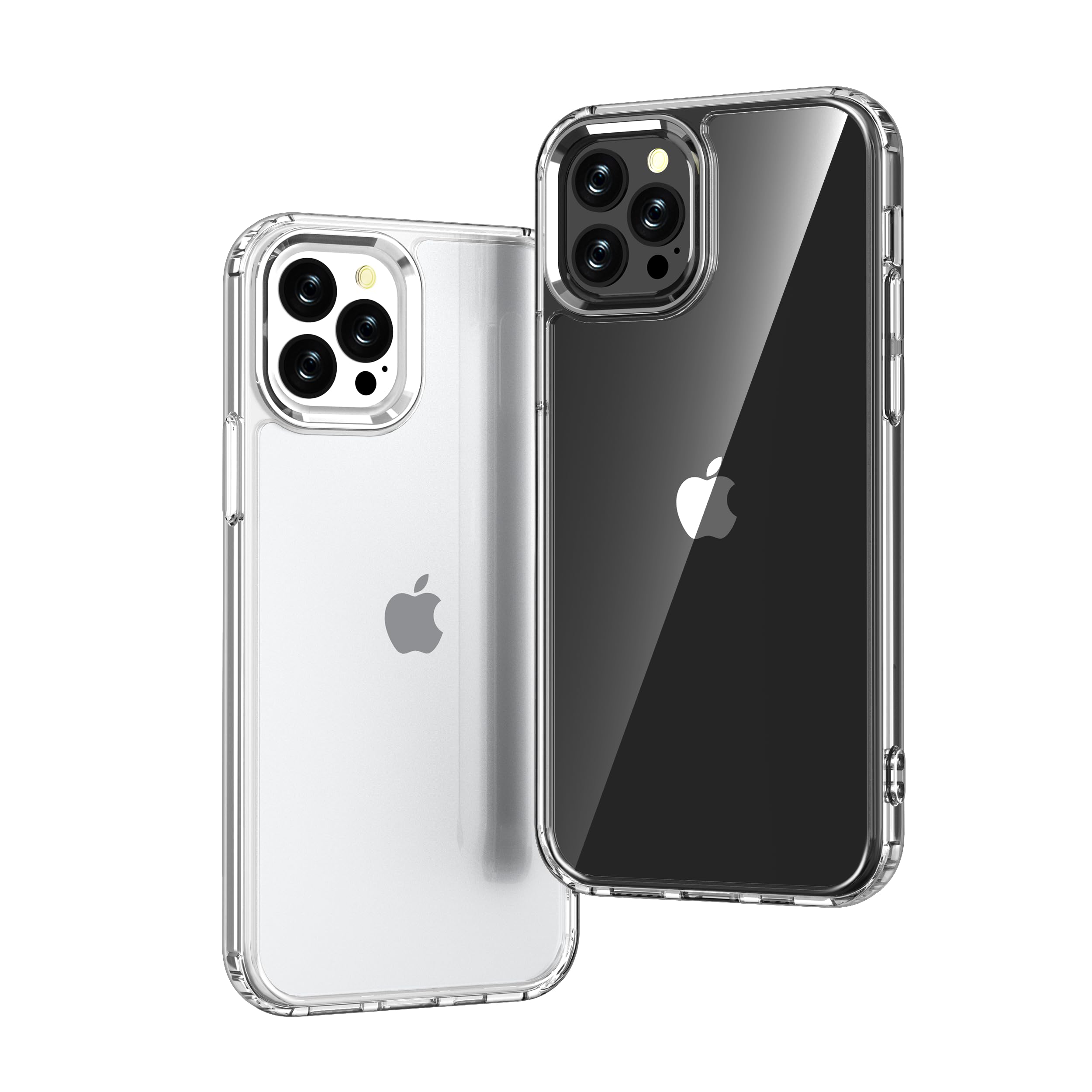 Ones Transparent Slim Hard Cover for iPhone 12 Pro Max'Shockproof Airbag' Raised