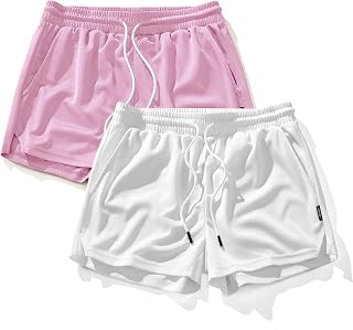 AIMPACT Mens Mesh Running Shorts Quick Dry Gym Athletic Workout Shorts with Pockets