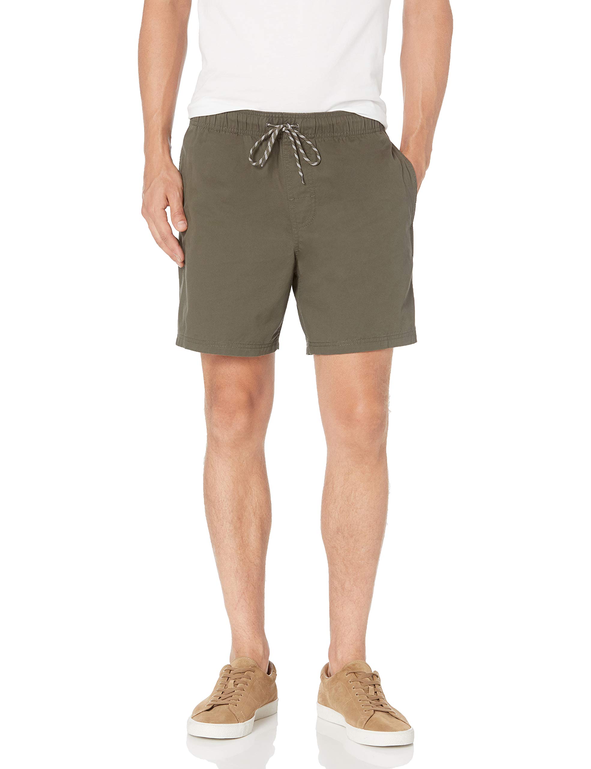 Amazon Essentials Men's 6" Inseam Regular Fit Drawstring Shorts with Elastic Wai