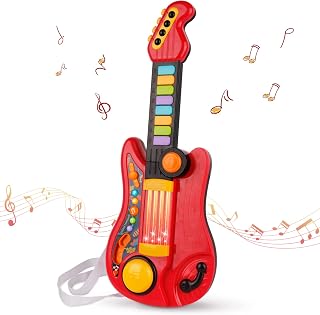 Kid Toddler Toy Guitar 2 in 1 Music Toys Fun Electric Piano Guitars