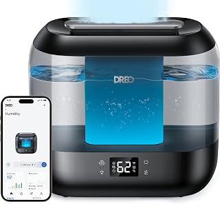 DREO Smart Humidifier for Bedroom Baby, 4L Cool Mist Humidifiers for Home