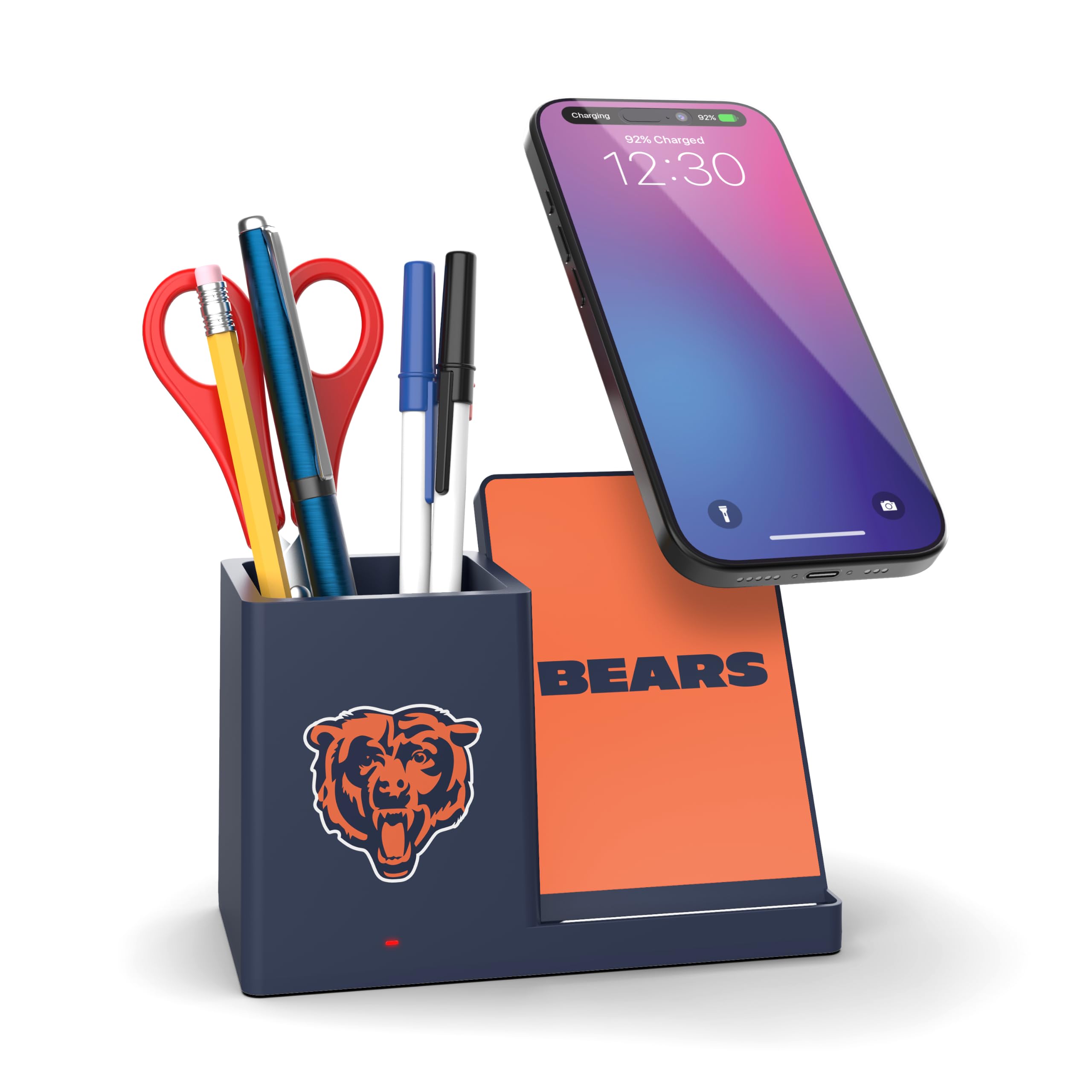 SOAR NFL Unisex Wireless Charging Stand and Desktop Organizer