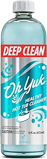 Oh Yuk Healthy Hot Tub Cleaner, The Most Effective Hot Tub Cleaner for Indoor and Outdoor Hot Tubs and Spas - 16 Ounces
