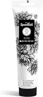 Speedball Water-Soluble Block Printing Ink, 5-Ounce Tube (Platinum White)