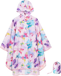 WAWSAM Regenponcho Kinder Wasserdicht Regencape Kinder Leicht