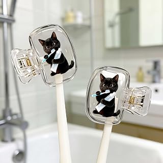 2 Pcs Toothbrush Caps 4*4cm Clip Portable Plastic Toothbrush Caps for Home Travel Business Camping School Home