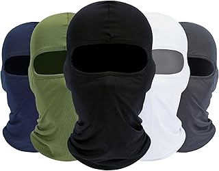 ROXUN Balaclava Ski Mask, 5 Pack Neck Gaiter Motorcycle Summer Cooling | UV Protection Shiesty, Windproof Scarf for Men/Women, Face Mask, Versatile Use