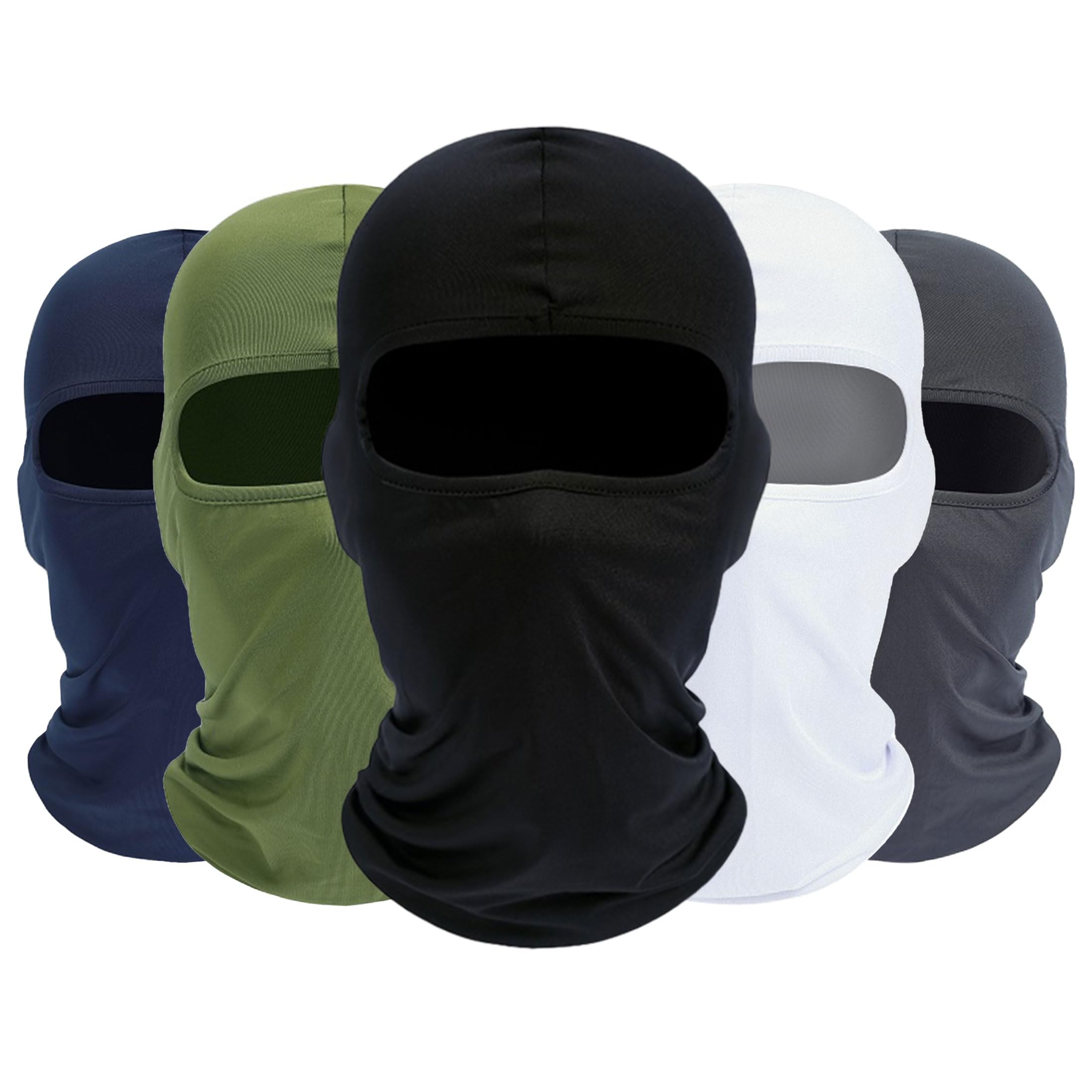 ROXUN Balaclava Ski Mask, 5 Pack Neck Gaiter Motorcycle Summer Cooling | UV Prot