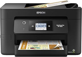 Epson Workforce Pro WF-3820 Wireless Color All-in-One Inkjet Printer | Print, scan, copy, fax; up to 21 ppm, 35-sheet ADF, auto 2-sided, 250-sheet tray; ideal for home and small offices