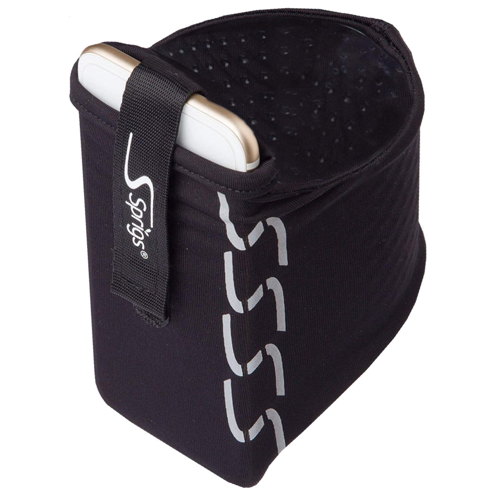 Sprigs Phone Armband for Running, Stretch Sleeve Arm Holder for iPhone 17, Samsu