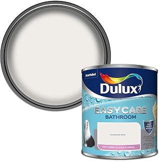 Dulux Easycare Bathroom Soft Sheen Emulsion Paint - Pure Brilliant White - 1L