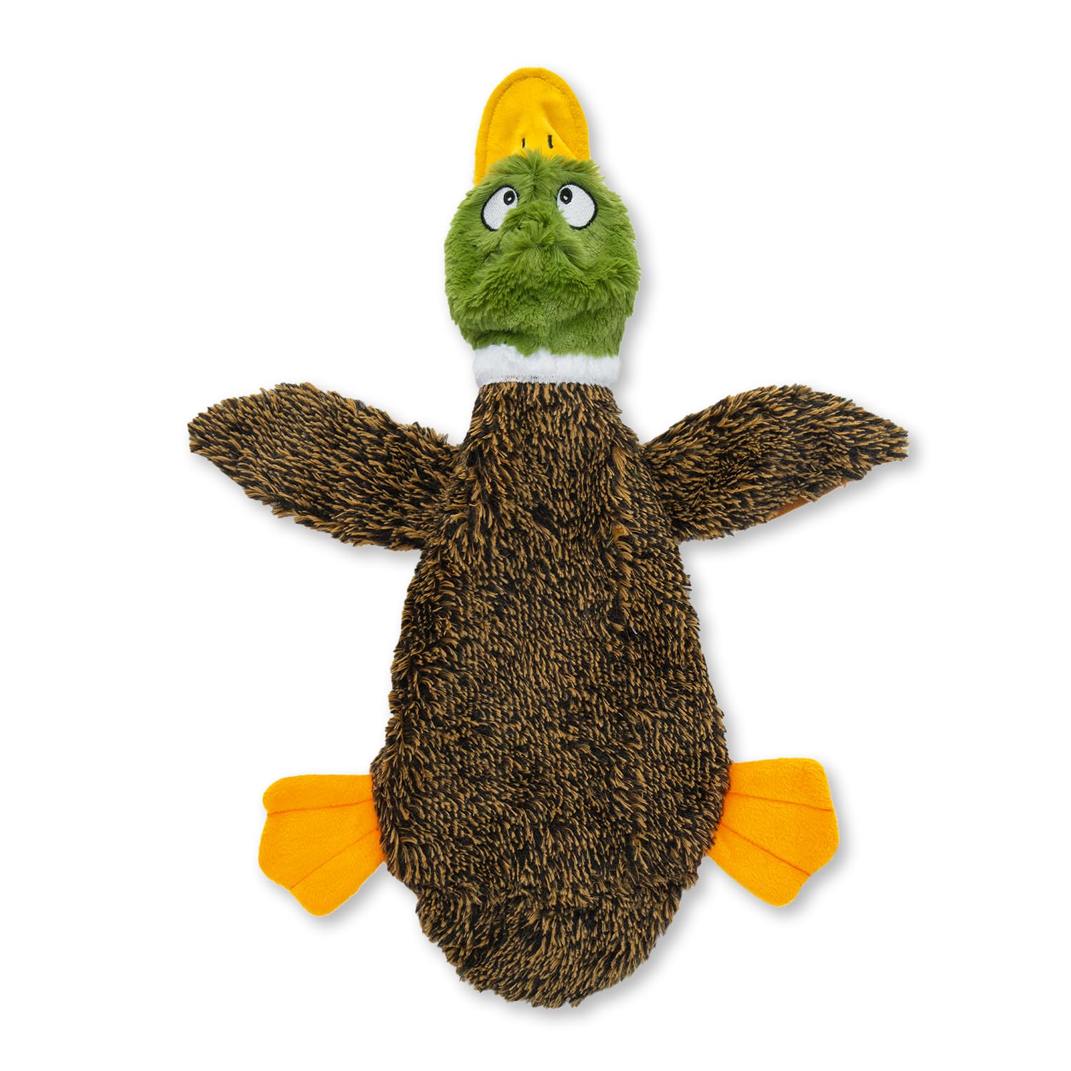 Best Pet Supplies 2-in-1 Fun Skin Stuffless Dog Toy - Wild Duck, Small | No-Stuf