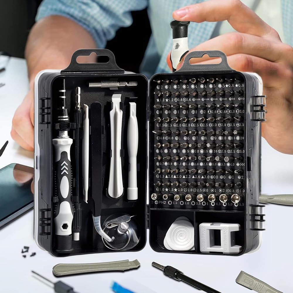115 in 1 Precision Screwdriver Set Gift for Men Mini Torx Triwing Bit Repair Kit