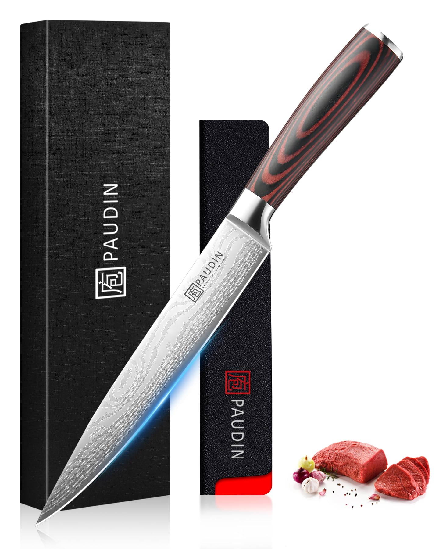 PAUDIN Carving Knife 8 inch, Ultra Sharp Brisket Slicing Knives