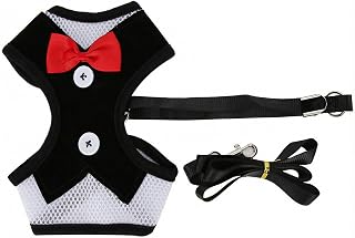 Pet Harness Tuxedo Soft Mesh Padded Pet Harness with Handle for Small Dogs and Cats for Safe and Comfortable Daily Walks