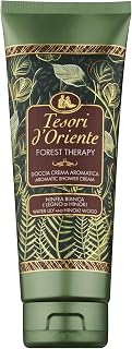 Tesori d'Oriente - Shower Cream Forest Therapy with Floral Notes of White Water Lily and Hinoki Wood, Gently Cleanses Skin, Gives Relaxation and Wellness, 250 ml