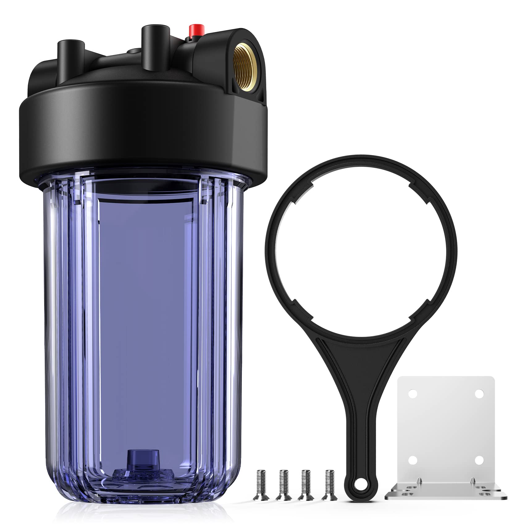 SimPure 10" *4.5" Whole House Water Filter Clear Housing no Filter | DB10C Blue 