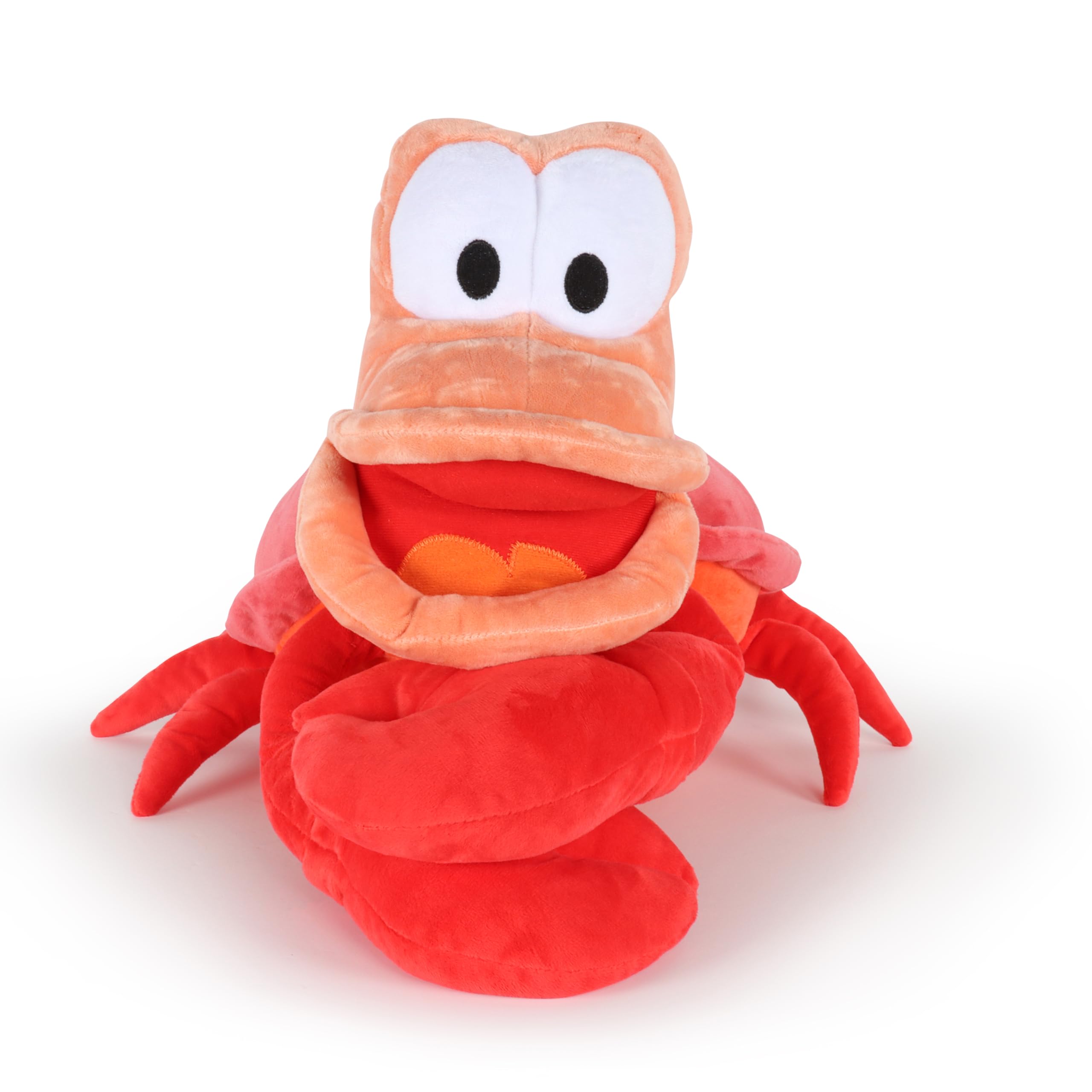 Disney The Little Mermaid Sebastian Cartoon Kids Plush Pillow Buddy, Red | 19 In