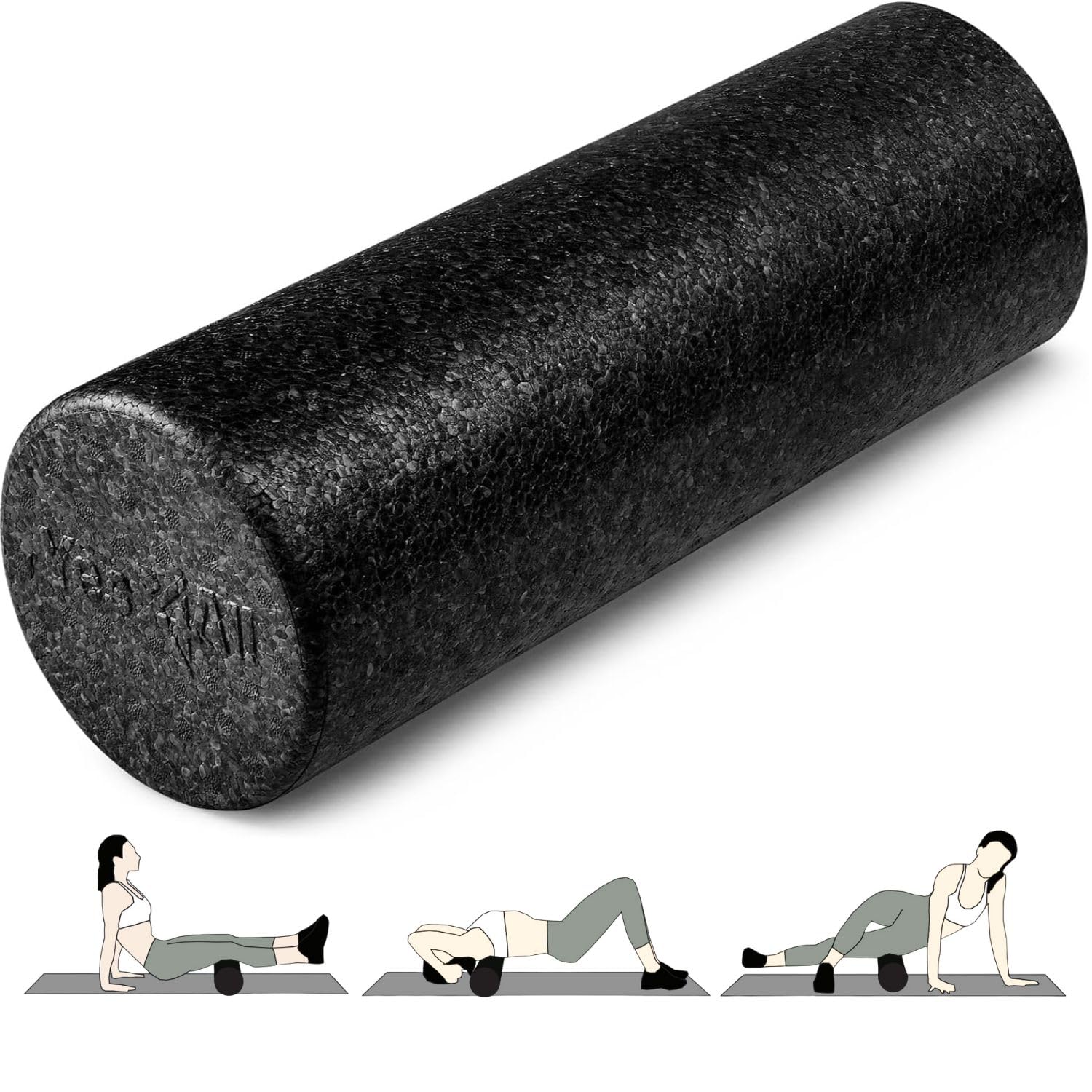 Yes4All EPP Exercise Foam Roller – Extra Firm High Density Foam Roller – Best fo
