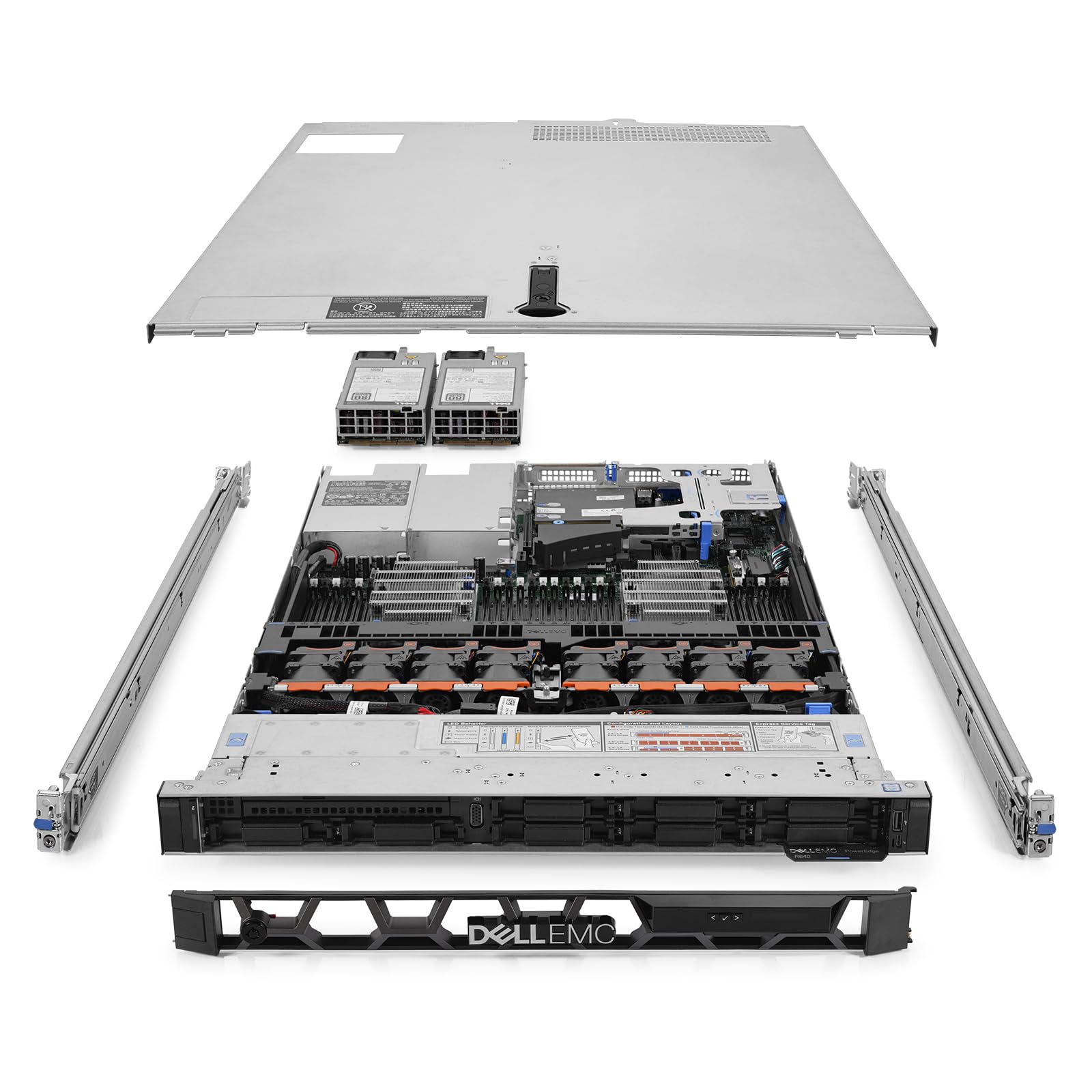 Dell PowerEdge R640 Server 2.40Ghz 40-Core 128GB RAM + 15TB Storage Rails (Renew