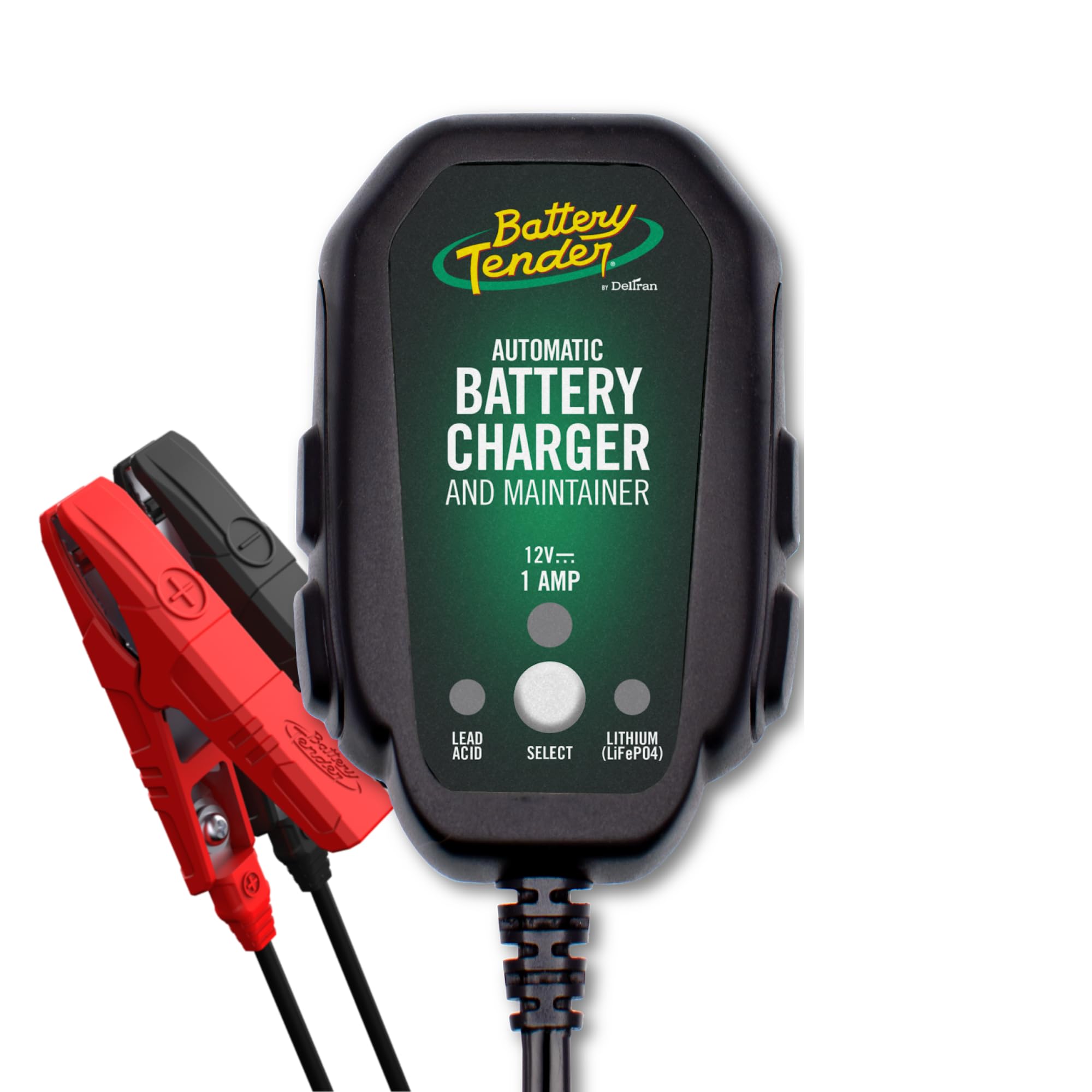 Battery Tender Junior 12V, 800mA Battery Charger and Maintainer for Lead Acid an
