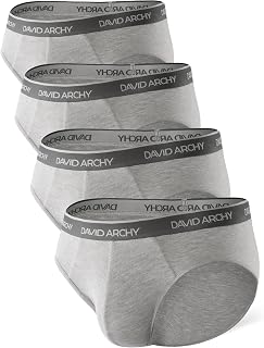 DAVID ARCHY Boxer da Uomo Pantaloncini retrò con Tasca 3D rigonfia, Mutande da Uomo in bambù Biancheria Intima di Base Ultra Morbida Traspirante, Pacco da 3/4