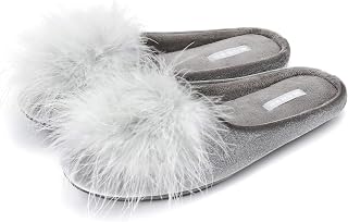 BCTEX COLL Women's Fuzzy Velvet Memory Foam Indoor House Slipper
