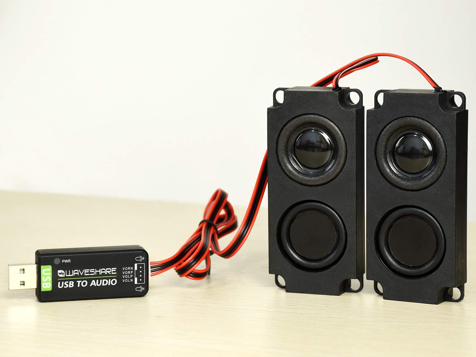 USB Sound Card with 8Ω 5W Speaker for Raspberry Pi/Jetson Nano | USB to Audio Ad