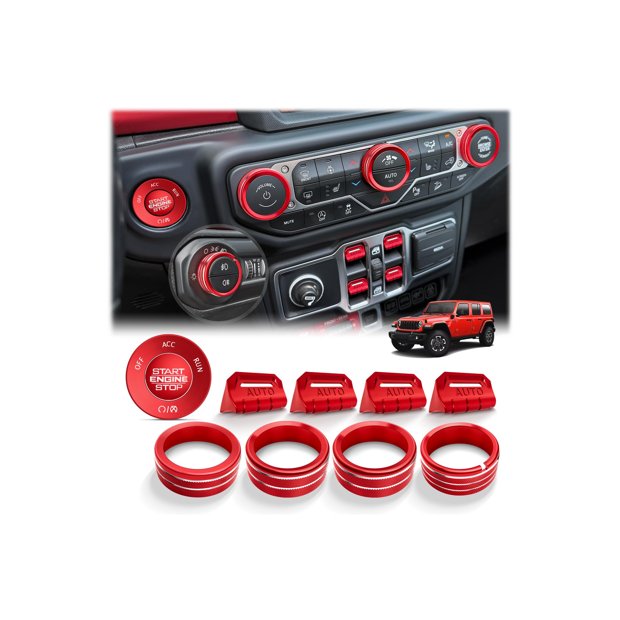 JIYOUNGSEN for 2018-2026 Jeep Wrangler JL JLU &amp; 2020-2026 Gladiator JT Acces