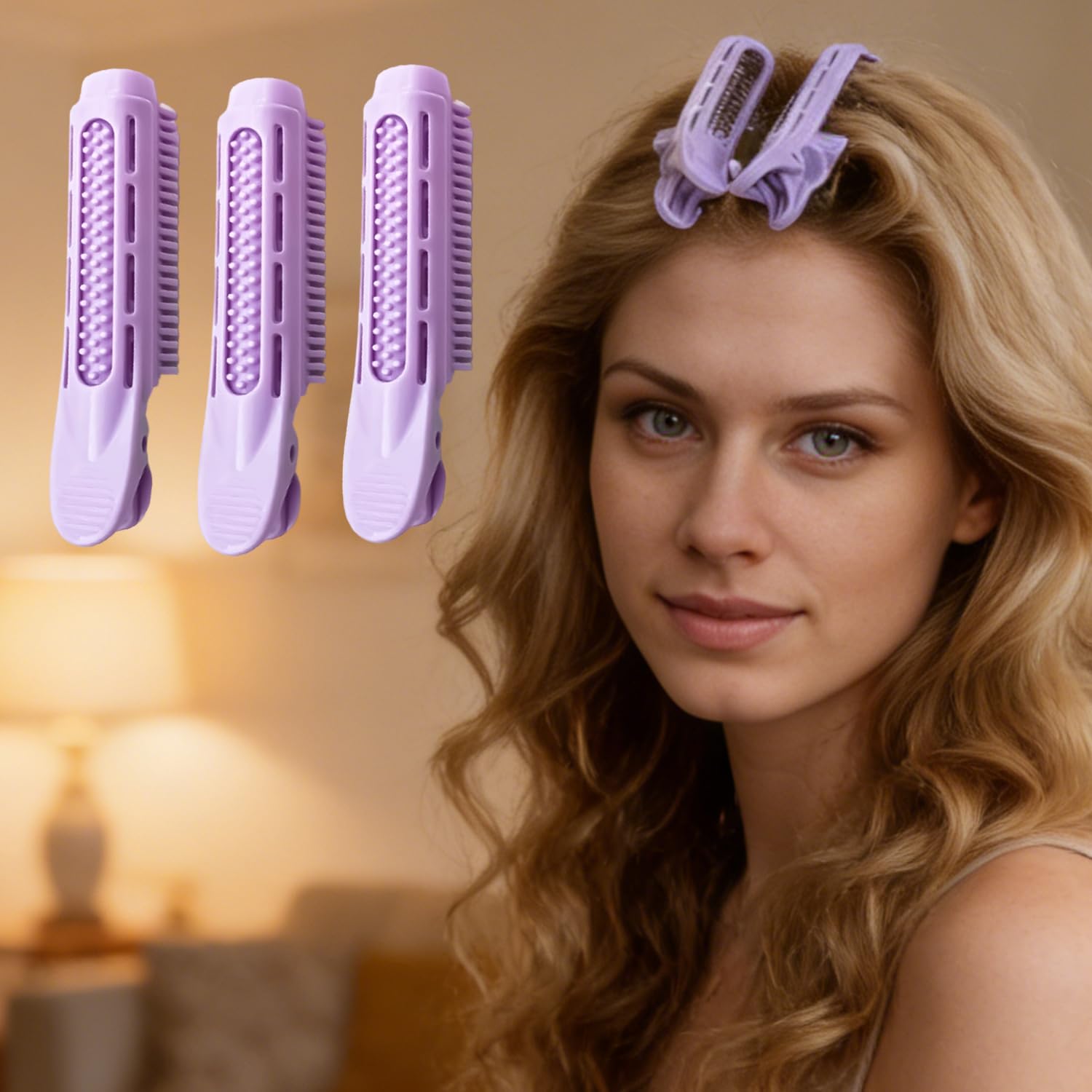 Hair Root Volume Clips, 3 Pack Safe Hair Clamps for Sectioning Teeth with Vented